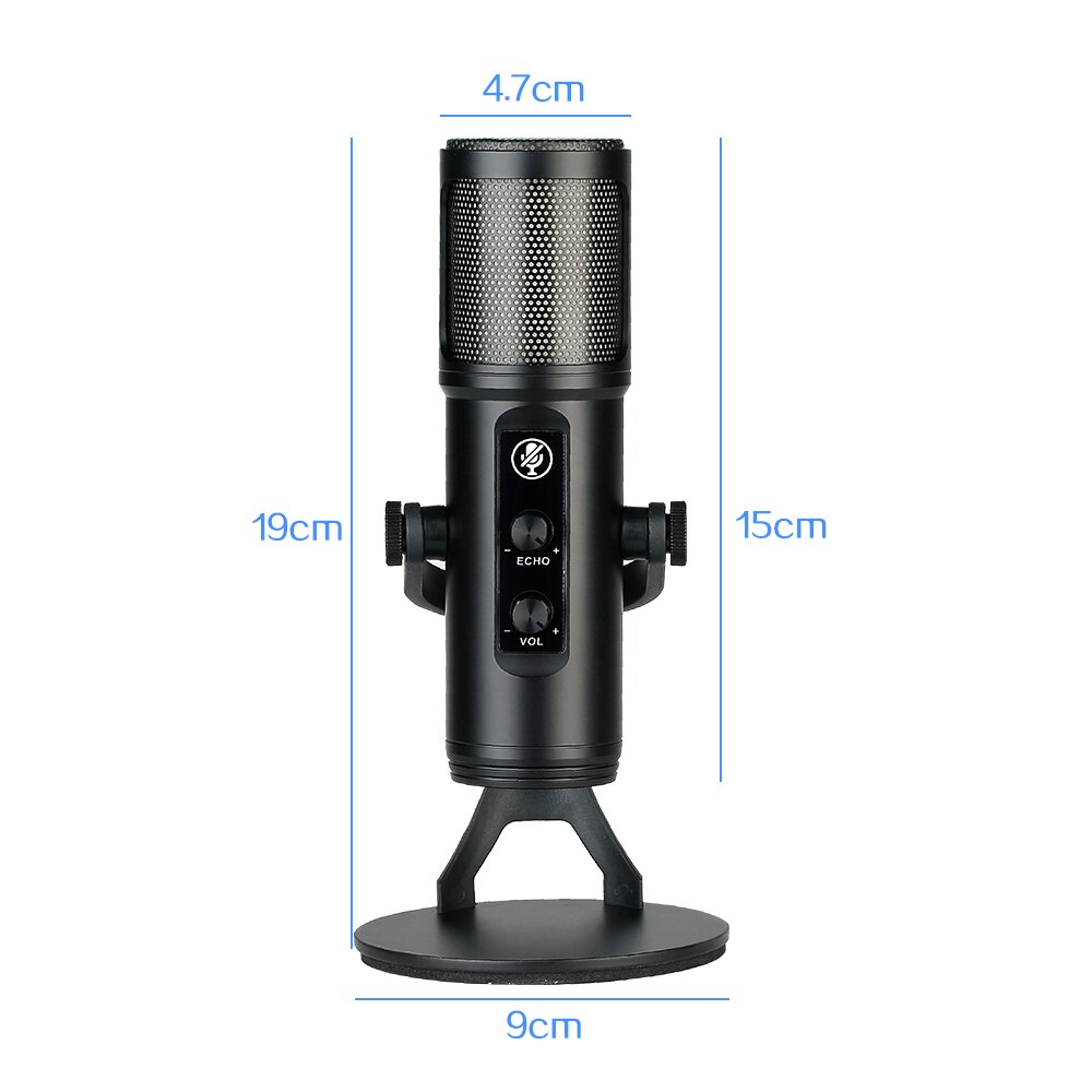 Miniatura 8 de Micrófono Condensador Luz Rgb Pc Zx-776